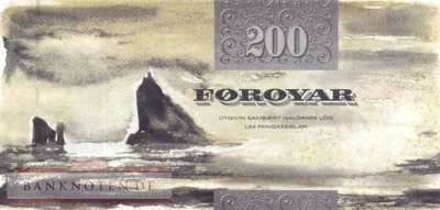 Faroer Inseln - 200  Krónur (#026_UNC)