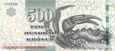 Faroer Inseln - 500  Krónur (#032_UNC)