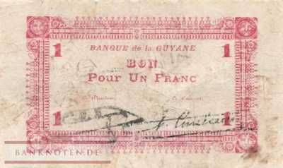 French Guiana - 1  Franc (#011_VG)
