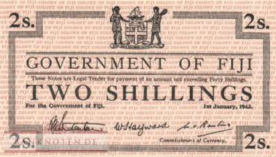 Fidschi Inseln - 2  Shillings (#050a_UNC)