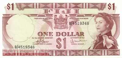 Fidschi Inseln - 1  Dollar (#071b_UNC)