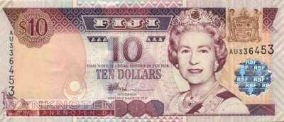 Fidschi Inseln - 10  Dollars (#106a_UNC)