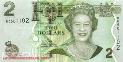Fidschi Inseln - 2  Dollars (#109b_UNC)