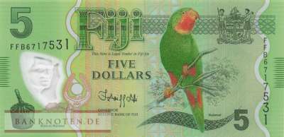 Fidschi Inseln - 5  Dollars (#115b_UNC)