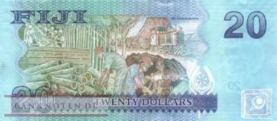 Fiji - 20  Dollars (#117_UNC)