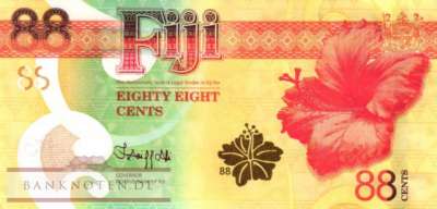 Fiji - 88  Cents (#123-1_UNC)