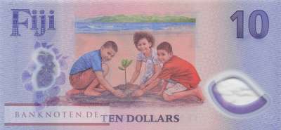 Fidschi Inseln - 10  Dollars (#126_UNC)
