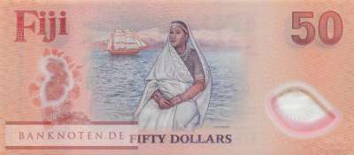 Fidschi Inseln - 50  Dollars (#128_UNC)