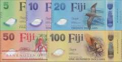 Fidschi Inseln: 5 - 100 Dollars 2026 (5 Banknoten)