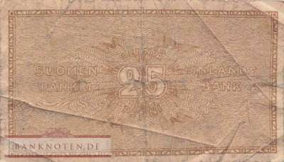 Finland - 25  Penniä (#033-7_VG)