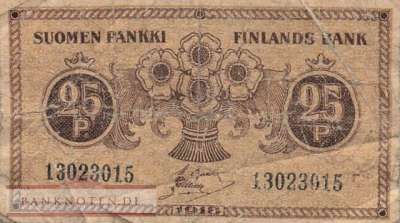 Finland - 25  Penniä (#033-7_VG)