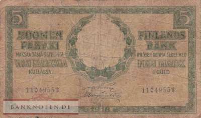 Finland - 5  Markka (#036-10_VG)