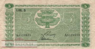 Finnland - 5  Markkaa (#069a-7_F)