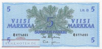 Finnland - 5  Markkaa (#106Aa-7_UNC)