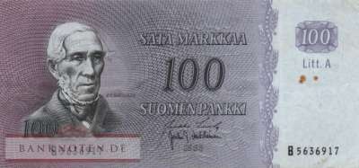 Finland - 100  Markkaa (#106a-U1_VF)