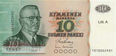 Finnland - 10  Markkaa (#112a-8_UNC)