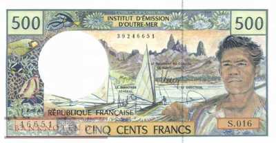 Franz. Pazifik Territorien - 500  Francs (#001h_UNC)