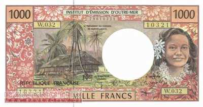 French Pacific Territories - 1.000  Francs (#002h_UNC)