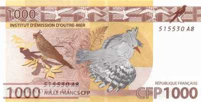 French Pacific Territories - 1.000  Francs (#006a_UNC)