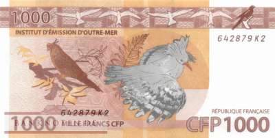 French Pacific Territories - 1.000  Francs (#006c_UNC)