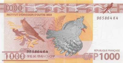 Franz. Pazifik Territorien - 1.000  Francs (#006d_UNC)