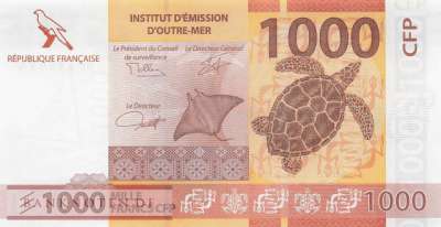 Franz. Pazifik Territorien - 1.000  Francs (#006d_UNC)