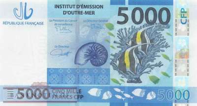 Franz. Pazifik Territorien - 5.000  Francs (#007b_UNC)