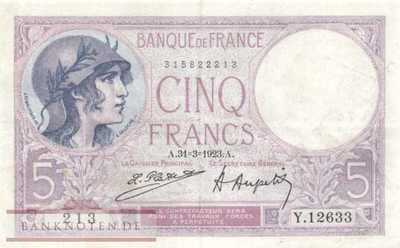 Frankreich - 5  Francs (#072c-23_VF)