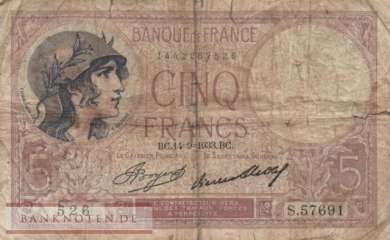 France - 5  Francs (#072e-33_G)