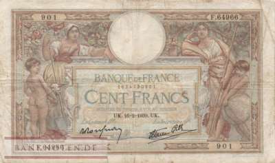 France - 100  Francs (#086b-39_VG)