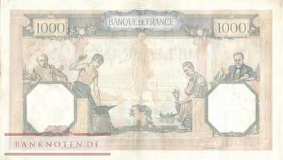 Frankreich - 1.000  Francs (#090c-38_VF)
