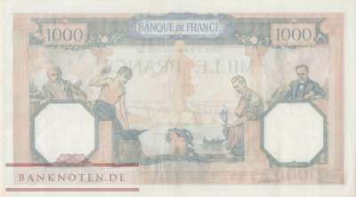 Frankreich - 1.000  Francs (#090c-38_XF)
