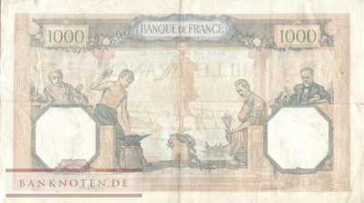 Frankreich - 1.000  Francs (#090c-39_VF)