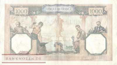 France - 1.000  Francs (#090c-40_VF)