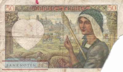 Frankreich - 50  Francs (#093-41_G)