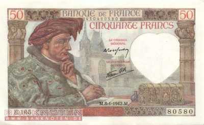 Frankreich - 50  Francs (#093-42_AU)