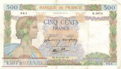 Frankreich - 500  Francs (#095b-41_F)