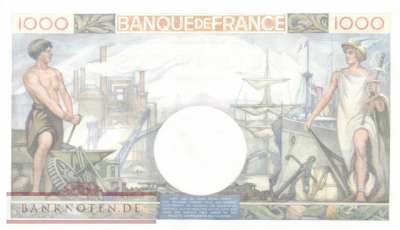 France - 1.000  Francs (#096a-40_AU)