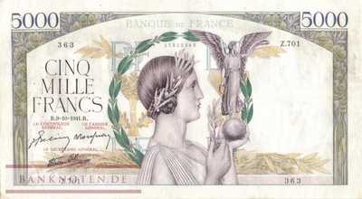 Frankreich - 5.000  Francs (#097c-41_VF)