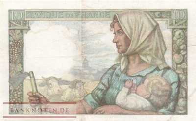 Frankreich - 10  Francs (#099d-42_VF)