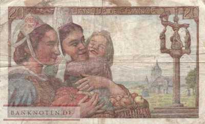 Frankreich - 20  Francs (#100a-42_F)