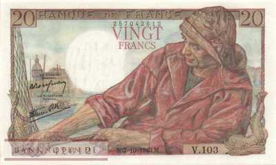Frankreich - 20  Francs (#100a-43_UNC)