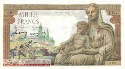 Frankreich - 1.000  Francs (#102-43_XF)
