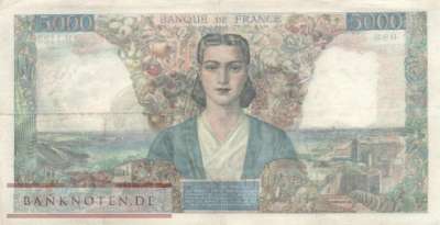 Frankreich - 5.000  Francs (#103c-45_F)