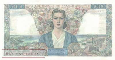 Frankreich - 5.000  Francs (#103c-45_XF)