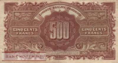 Frankreich - 500  Francs (#106-2_F)