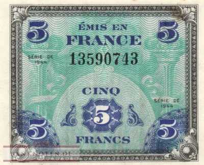 Frankreich - 5  Francs (#115a_AU)