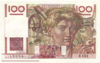 France - 100  Francs (#128a-46_UNC)