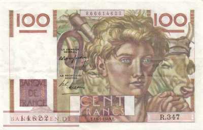 France - 100  Francs (#128b-49_VF)