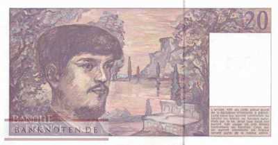 Frankreich - 20  Francs (#151d-90_UNC)